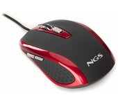 NGS Red tick ratón mano derecha USB tipo A Óptico 800 DPI