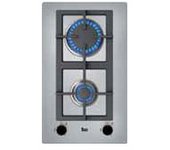 Encimera de gas Teka EFX 30.1 2G AI AL CI Nat | Negro, Acero inoxidable | Integrado | 2 zona(s)