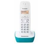 Panasonic KX-TG1611 Teléfono Turquesa, Blanco