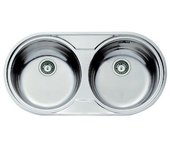 Teka DR 80 2C Fregadero encastrado bajo encimera Ovalado Acero inoxidable