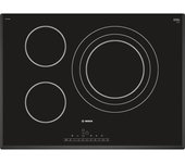 Bosch Serie 8 PKD751FB1E hobs Negro, Acero inoxidable Integrado Cerámico 3 zona(s)