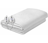 Daga CMNPROTECT manta eléctrica y almohadilla Calientacamas eléctrico Blanco Tela