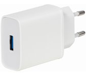 Vivanco TCVVUSBQC3018W Teléfono móvil, Smartphone, Tableta Blanco Corriente alterna Carga rápida Interior