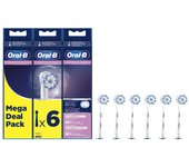 Oral-B Sensitive Clean 80339506 cepillo de cabello 6 pieza(s) Blanco