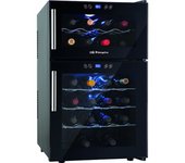 Orbegozo VT 2410 enfriador de vino Nevera de vino termoeléctrico Independiente Negro 24 botella(s)