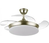 Ventilador led aspas plegables tridente mini cct dim (59w)