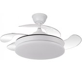Ventilador led aspas plegables tridente mini cct dim (59w)