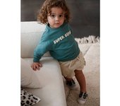 VERTBAUDET Short estilo cargo de felpa con textura para bebé beige arena