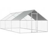 vidaXL Jaula Gallinero De Exterior De Acero Galvanizado 2.75x6x1.92 M