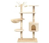 vidaXL Rascador Para Gatos Con Poste Rascador De Sisal 125 Cm Beige