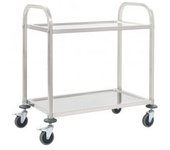 vidaXL Carrito De Cocina De 2 Alturas Acero Inoxidable 95x45x83.5 Cm