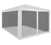 vidaXL Carpa De Celebraciones Plegable Con 4 Paredes De Malla 4x3 M