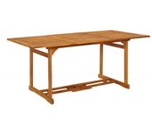 vidaXL Mesa De Comedor Jardín 180x90x75 Cm Madera Maciza De Acacia