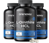OnEnergy 3x L-ornitina HCL 500 mg, en total 360 cápsulas