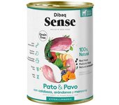 Dibaq Sense Perro Adult / Senior Grain Free Pato y Pavo Latas 12 x 380 gr