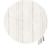 Lorena Canals Alfombra lavable de lana gris ø 120