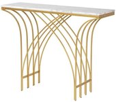 Adda Home Consola dorado de mármol 104x30x79cm