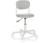 hjh OFFICE Silla giratoria para niños tela gris