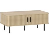 Homcom Mesa de café marrón 100 x 55 x 40 cm