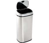 Homcom Cubo de basura 40.5x29.5x78 cm plata