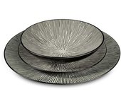 Medard de Noblat Vajilla de 18 piezas gres gris claro