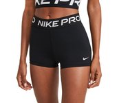 Nike - Malla corta Pro Mujer, Mujer, black-white, M