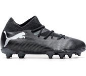 Puma - Bota de fútbol Future 7 Match FG/AG Niño, Unisex, Black-White, 3.5 UK