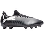 Puma - Bota de fútbol Future 7 Play FG/AG, Unisex, Black-White, 10 UK