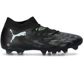 Puma - Bota de fútbol Future 8 Match FG/AG, Unisex, Black-Silver-Fluo Green, 11 UK
