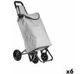 Carro de compra kinvara wr3069-1 negro gris 30 l 22 x 98 x 38 cm (6 unidades)