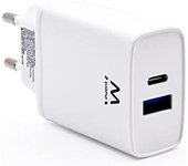 Ewent EW1321 cargador de dispositivo móvil Universal Blanco Corriente alterna Carga rápida Interior