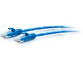 C2G Cable Ethernet ultrafino de 0.3 m (1 pie) CAT6A, ideal para usar con router, módem, Internet, cajas Wifi, Xbox, PS5, Smart TV, SKY Q, ofrece velocidades de Internet ultrarrápidas, color azul