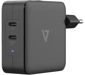 V7 ACUSBC65WGAN cargador de dispositivo móvil Universal Negro Corriente alterna Interior