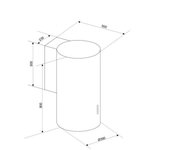 CAMPANA EXTRACTORA CIARKO ORP BLANCO 713 M³/H