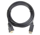 HL HL31914 adaptador de cable de vídeo 1 m DisplayPort DVI-I Negro