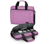 SUBBLIM Maletín Portátil Air Padding 15,6 Pulgadas, 3 Compartimentos, Resistente al Agua, Correa Ajustable, Rosa