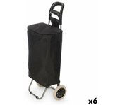 Carro de compra kinvara rs-020 black negro 32 l 94 x 9 x 34,5 cm (6 unidades)