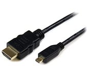 StarTech.com Cable de 1m Micro HDMI a HDMI con Ethernet - Vídeo de 4K a 30Hz - Cable Adaptador Conversor Micro HDMI Tipo D de alta velocidad a HDMI 1.4 - HDMI UHD - Macho a Macho