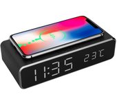 Gembird DAC-WPC-01 despertador Reloj despertador digital Negro