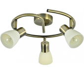 ABRILA AKUNADECOR Iluminacion Para Baño Plafon Cholo 3 Focos Cuero