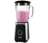 Adler AD-4076 Batidora Americana de Vaso cristal 1,5 litros, 2 velocidades, cuchillas acero inoxidable, 1000W