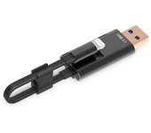 Ednet 31519 lector de tarjeta USB 3.2 Gen 1 (3.1 Gen 1)/Lightning Negro