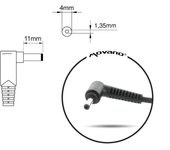 Mitsu 19v 2.37a (4.0x1.35) cargador / fuente de alimentación - asus zm/as19237e