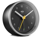 Braun BC12SB Reloj despertador analógico Negro, Plata