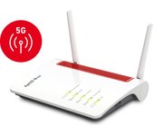 FRITZ!Box 6850 5G router inalámbrico Gigabit Ethernet Doble banda (2,4 GHz / 5 GHz) Negro, Rojo, Blanco