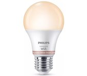 Bombilla led standard e27 8w 2.700k-6.500k 806lm wifi philips wiz