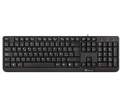 NGS FUNKYV3 Teclado USB con 12 Teclas Multimedia, Cable de 140cm y Función Plug&Play (AZERTY Francés)