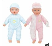 Muñeco bebé colorbaby 28 x 46 x 11,5 cm 6 unidades