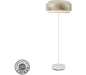 FABRILAMP Lámpara de pie salon Nepal 3p 1xe27 Blanco/oro 40d