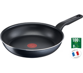 TEFAL C38508 XL Force - Sartén de 32 cm, antiadherente, resistente, señal térmica, base difusa, forma extragrande, mango estable, color negro